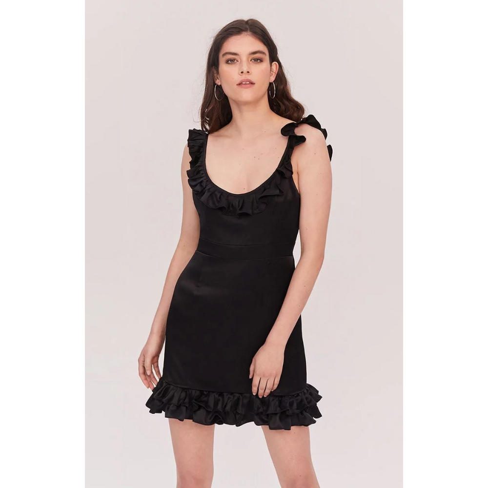 New Fame And Partners Cher Dress Mini Ruffled